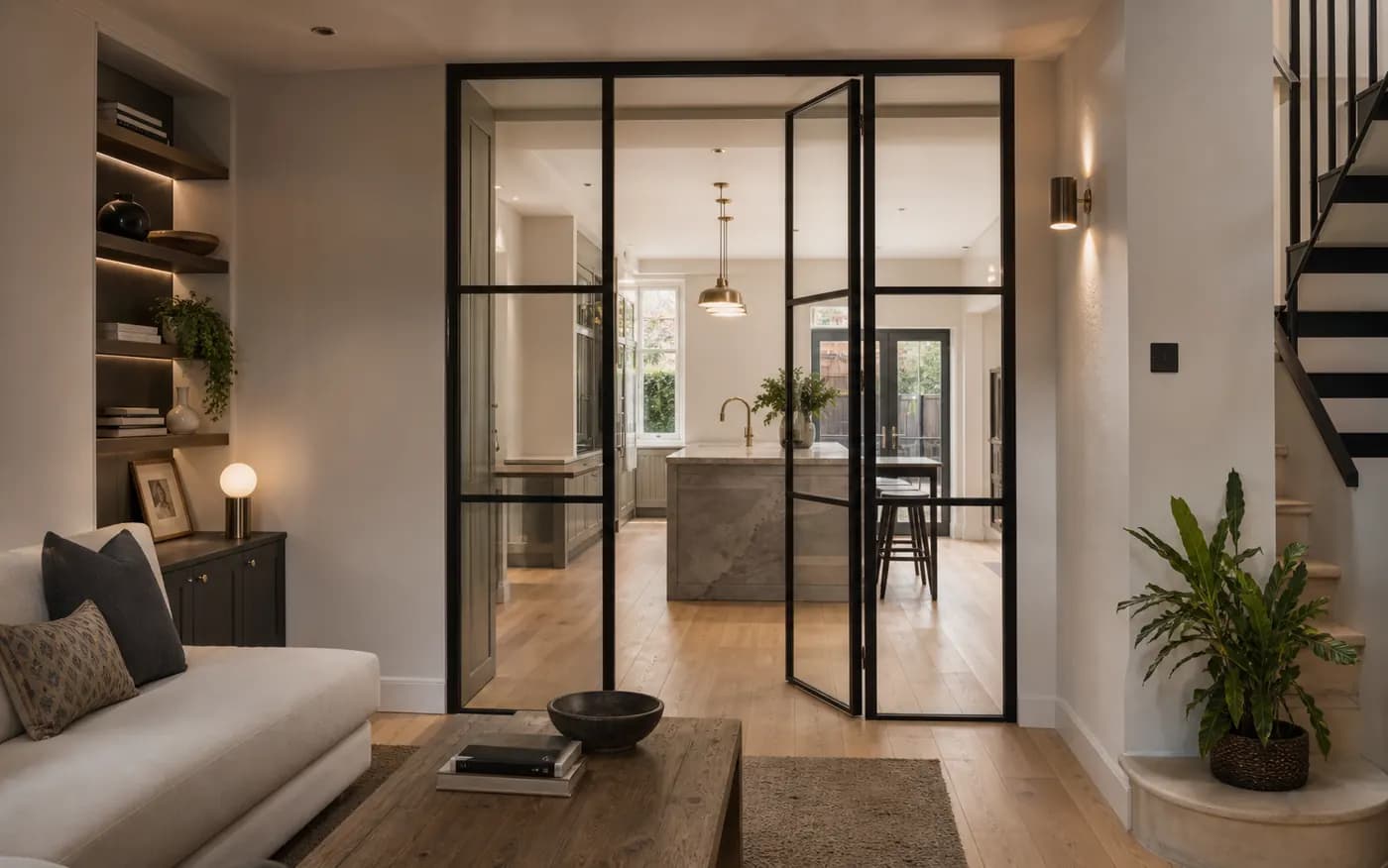 London townhouse interior prepared for refurbishment planning
